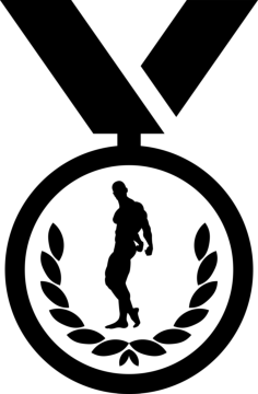 Prize Medal Sticker Outline Svg File, Free Vectors File